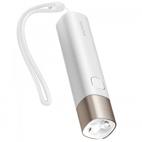 Портативный фонарик SOLOVE X3s Portable Flashlight Power Bank Белый, Type-C (X3s)